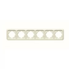 Рамка 6м гориз Yasemin белый встроенный монтаж (Viko), арт. 90502926