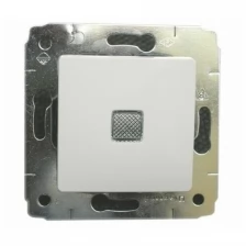 Выключатель 1 кл кнопочный без фиксации с подсветкой Cariva белый 10A встроенный монтаж (Legrand), арт. 773613