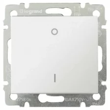 Выключатель 1 кл Valena белый двухполюсный 10А встроенный монтаж (Legrand), арт. 774402