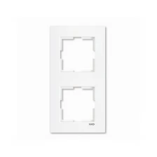 Рамка 2м вертик Karre белый встроенный монтаж (Viko), арт. 90960221