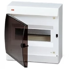 ABB Unibox Бокс навесной белый 8мод с дымчатой дв IP41 (с клеммным блоком) 122580006