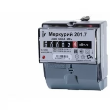 Электросчетчик Меркурий 201.7 5(60)А/230В однофазный, однотарифный