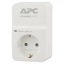 Сетевой фильтр APC Essential SurgeArrest PM1WU2-RS, 1 розетка, белый, USB на 2 порта