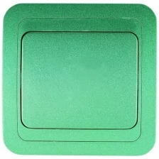 Выключатель 1 кл проходной (переключатель) Mimoza зеленый встроенный монтаж (Makel), арт. 23805