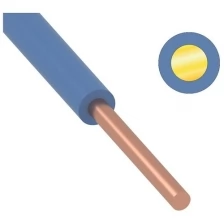 ККЗ Провод ПуВ (ПВ-1) 1 мм² 500 м синий ГОСТ 31947-2012,ТУ 16-705. 501-2010, 500 шт.