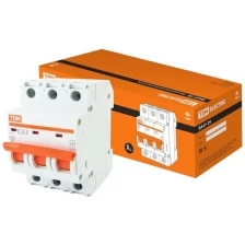 Автоматический выключатель ВА47-29 3Р 63А 4,5кА х-ка С TDM (Упаковка 4шт) SQ0206-0115