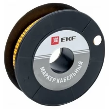 EKF Маркер каб. 1.5кв.мм "6" (к-1000ед) (ЕС-0) EKF plc-KM-1.5-6
