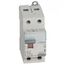 Legrand Выключатель дифференциального тока (УЗО) 2п 63А 100мА тип AC DX3 Leg 411516