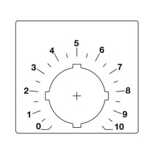 Шильдик для потенциометра (со шкалой) (COS) SK615562-88