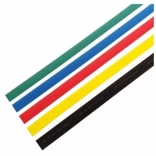 Термоусаживаемые трубки REXANT 20,0/10,0 мм, набор пять цветов, упаковка 25 шт. по 1 м