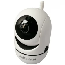 Поворотная мини Wi-Fi IP камера наблюдения Zodikam 802 (2МП, звук, ночное видение, p2p)
