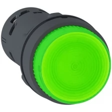 Кнопка 22ММ 230В зеленая С подсветкой XB7NJ03M1