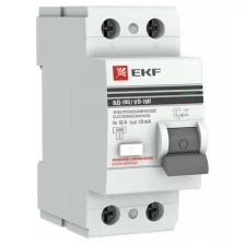 elcb-2-32-30-em-pro Выключатель дифференциального тока EKF PROxima ВД-100 2П 32А 30мА тип AC