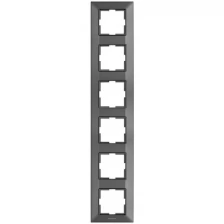 Рамка Panasonic Arkedia Slim WNTF08162DG-RU 6x вертикальный монтаж пластик дымчатый (упак.:1шт)
