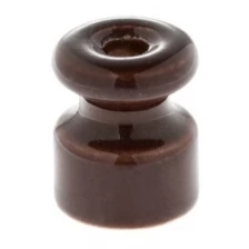 Изолятор керамический, 20x24 мм, цвет коричневый