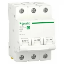 Schneider Electric Выключатель автоматический SE Resi9, 3 полюса, С, 6 А, 6 кА, R9F12316