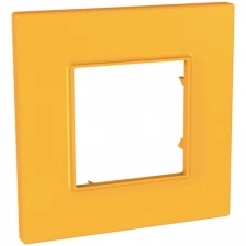 Рамка 1-м Unica quadro оранж. SchE MGU4.702.29 (Цена за: 1 шт.)