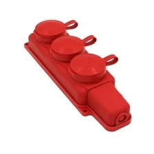 Volsten Sb1-M3Z Red, колодка штепсельная IP54 3 мест Красная с землей (Модель РП 16-334)