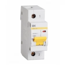 Автоматический выключатель IEK ВА47-100, 1Р, 16А, 10кА, характеристика D MVA40-1-016-D
