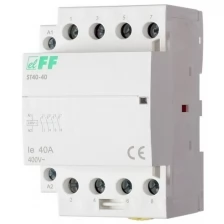 Модульный контактор F&F с индикатором включения, ST-40-40 EA13.001.004