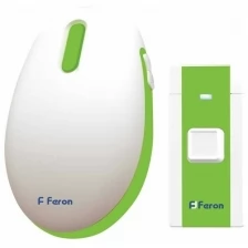 Электрический дверной звонок FERON 36 мелодий, белый, зеленый, E-375 23688