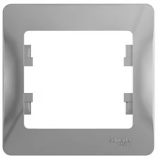Schneider GLOSSA рамка СУ 1 мест. алюминий GSL000301 (арт. 427989)