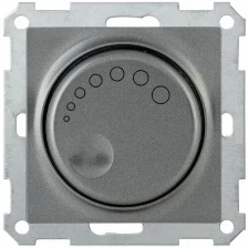 Поворотный светорегулятор с индикацией IEK СС10-1-1-Б 600Вт BOLERO антрацит EDB11-0600-K95