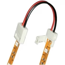 Коннектор UCX-SS2/B20-NNN WHITE 020 POLYBAG (провод) для светодиодных лент 5050, 2 контакта, IP20, цвет белый, 06612 Uniel