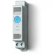 Термостат шитовой для включения охлаждения диапазон температур 0…+60°C 1NO 10A модульный, ширина 17.5мм IP20 7T8100002303 / 7T.81.0.000.2303 Finder