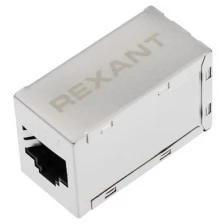 Rexant Проходной адаптер, RJ-45(8P-8C), FTP экранированный, категория 6, (гнездо-гнездо), REXANT, 5 шт.