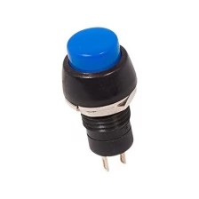 Rexant Выключатель-кнопка 250V 1А (2с) ON-OFF синяя Micro REXANT, 30 шт.