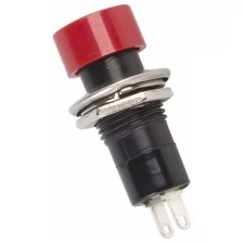Rexant Выключатель-кнопка 250V 1А (2с) ON-OFF красная REXANT, 20 шт.