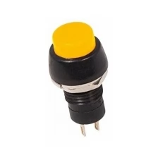 Rexant Выключатель-кнопка 250V 1 А (2с) OFF-(ON) Б/Фикс желтая Micro (PBS-20В) REXANT, 40 шт.