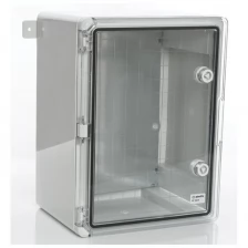Пластиковый влагозащищенный щит Plastim с монтажной панелью, IP65 прозрачная дверца PP3015 .