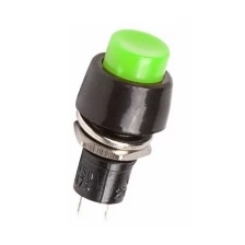 Rexant Выключатель-кнопка 250V 1А (2с) ON-OFF зеленая Micro REXANT, 40 шт.