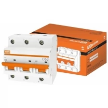 Автоматический выключатель ВА47-100 3Р 80А 10кА х-ка D TDM (Упаковка 2шт) SQ0207-0032