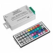 General Контроллер для св/д ленты 12V 216W RGB с белым ИК пультом GDC-RGB-216-R-IP20-12 511701