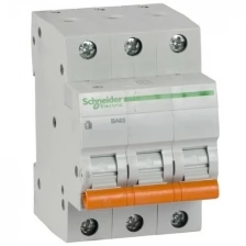 Автоматический выключатель SCHNEIDER ELECTRIC 3p C 20А 4.5кА BA63 домовой 11224