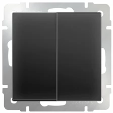 Выключатель WERKEL W1120008 двухклавишный черный матовый a051628