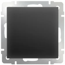 Одноклавишный проходной выключатель WERKEL W1112008 черный матовый a051626