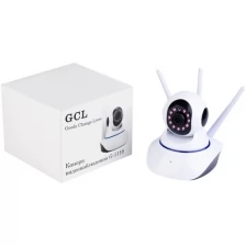 Камера видеонаблюдения, IP камера видеонаблюдения через телефон в реальном времени GCL G-1116, поворотная, с записью, wifi, для дома