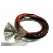 Провод AWG 24 (0,205кв.мм) силиконовый, многожильный, красный (1м)