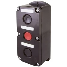 Пост кнопочный ПКЕ 222-3 У2, красная и две черные кнопки, IP54 TDM (Упаковка 4шт) SQ0742-0009