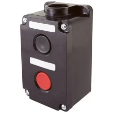 Пост кнопочный ПКЕ 222-2 У2, красная и черная кнопки, IP54 TDM (Упаковка 5шт) SQ0742-0011