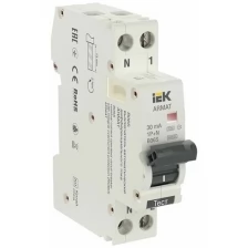 Автоматический выключатель дифференциального тока IEK Armat B06s 1P+NP C20 30мА тип AC (18мм) AR-B06 .