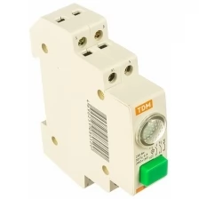 Выключатель кнопочный с индикацией ВКИ-47 зеленый (LED) 2НО;1НЗ AC/DC TDM
