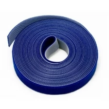 Лента (липучка) в рулоне Hyperline, ширина 25 мм, длина 5 м, синяя