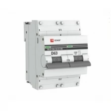Автоматический выключатель EKF 2P 63А D 10kA ВА 47-100 PROxima SQmcb47100-2-63D-pro