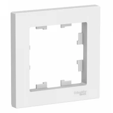 Рамка для розеток и выключателей Schneider Electric AtlasDesign белая