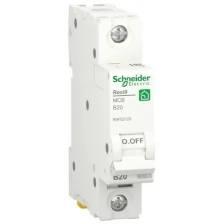 Автоматический выключатель SCHNEIDER ELECTRIC RESI9 (АВ) B 20А 1P 6000А, R9F02120